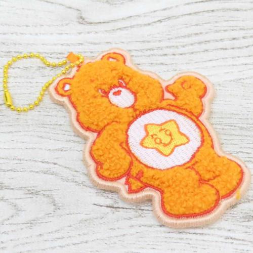 ケアベア キーホルダー 刺繍ワッペンチャーム ラフアロットベア