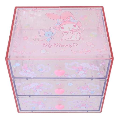 新品 未開封 サンリオ マイメロディ オーガナイザー 引き出しチェスト マイメロディ 3段チェスト 卓上収納 サンリオ キャラクター