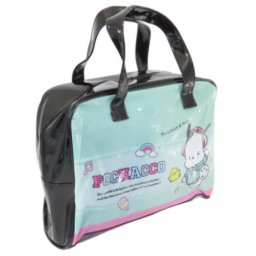 プールバッグ ビニールボストンバッグ サンリオ ポチャッコ ケイカンパニー 海プール レジャー用品 ビーチバッグ