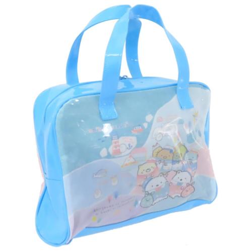 プールバッグ ビニールボストンバッグ すみっコぐらし サンエックス ケイカンパニー 海プール レジャー用品 ビーチバッグ