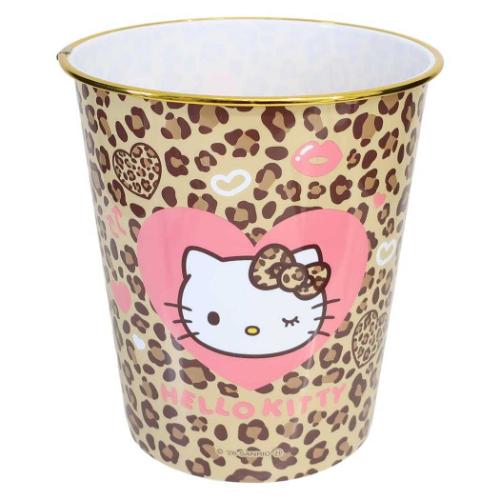 ゴミ箱 ダストボックス ハローキティ ヒョウ柄 サンリオ 爆買 : 雑貨