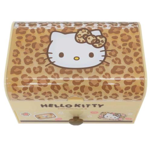 ハローキティ キャラクター 卓上収納 ファンシー小物入れ ブラウン