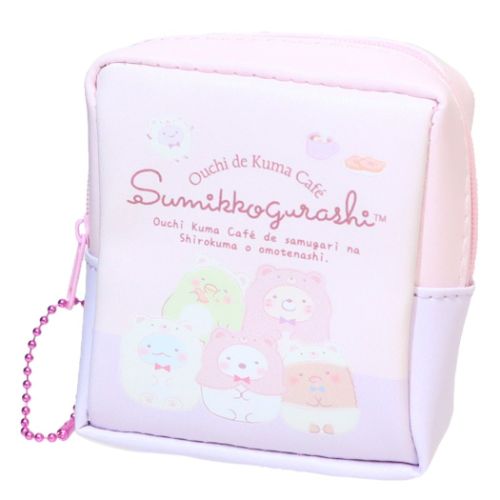 すみっコぐらし ミニポーチ 箱型ミニポーチ パープル サンエックス ケイカンパニー