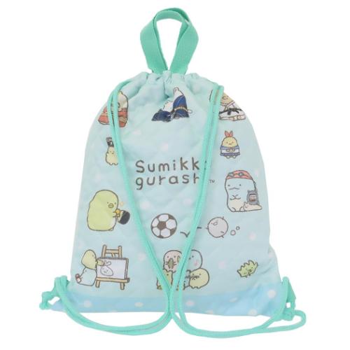 ナップサック キルトナップサック すみっコぐらし 新入学 ミント ケイカンパニー サンエックス 体操服かばん 新学期準備雑貨 キルティング 女の子