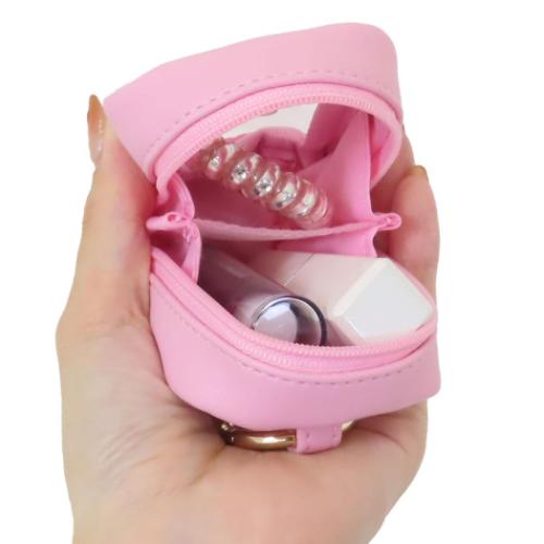 ❤︎新品未使用❤︎ バネロミニポーチ 3点セットPINK カラビナ付きミニポーチ クリアポーチ マイメロディ サンリオ ケイ
