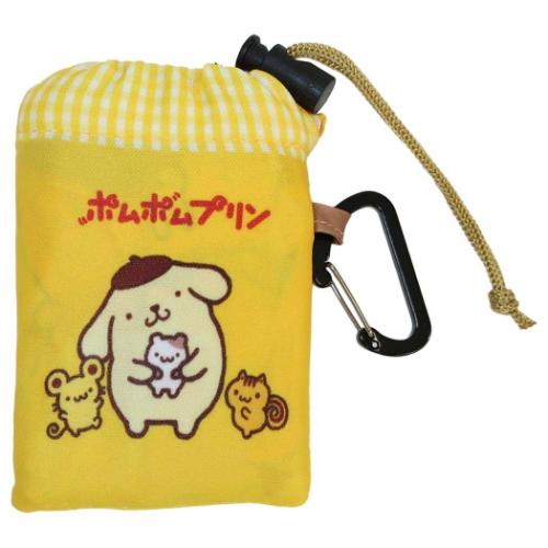 ポムポムプリン 巾着収納エコバッグ ショッピングバッグ サンリオ