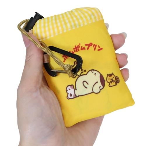 ポムポムプリン 巾着収納エコバッグ ショッピングバッグ サンリオ