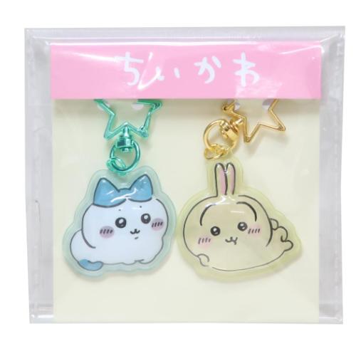 ちいかわ×サンリオキャラクターズ　ぷっくりったいペアキーホルダー　全６種セット ちいかわ ぷっくりったいペアキーホルダー（ちいかわ＆ハチワレ