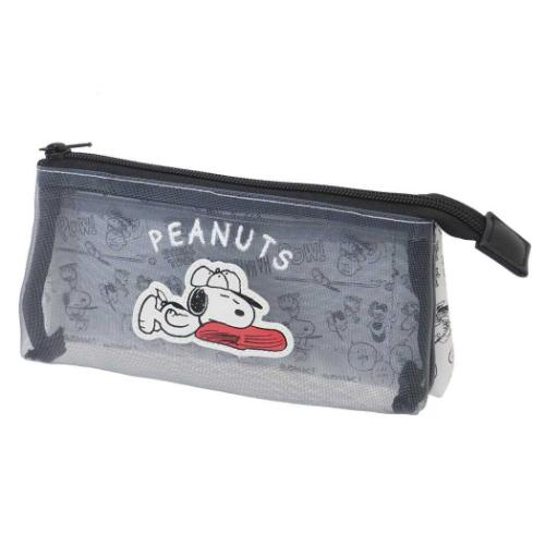 スヌーピー おやすみ ペンケースクリアフラット 筆箱 ポーチ SNOOPY