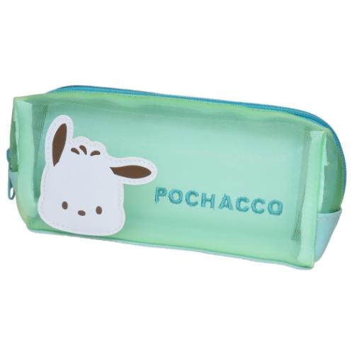 ポチャッコ コスメポーチ メッシュBOXポーチ サンリオ : キャラクター