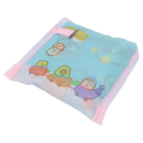エコバッグ ポケット付きプチエコバッグ サンエックス すみっコぐらし ブルー ケイカンパニー ショッピングバッグ