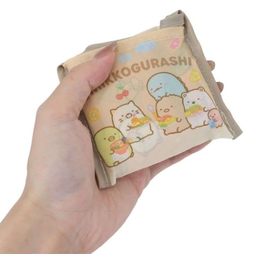 エコバッグ ポケット付きプチエコバッグ すみっコぐらし サンエックス ブラウン ケイカンパニー ショッピングバッグ キャラクター