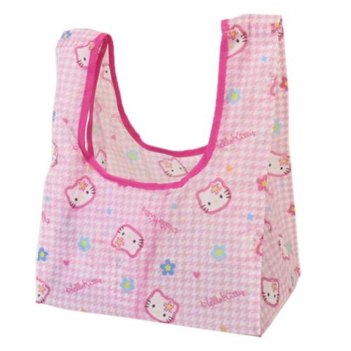 Yahoo! Yahoo!ショッピング(ヤフー ショッピング)ハローキティ キャラクター ショッピングバッグ ポケット付きプチエコバッグ ピンク サンリオ