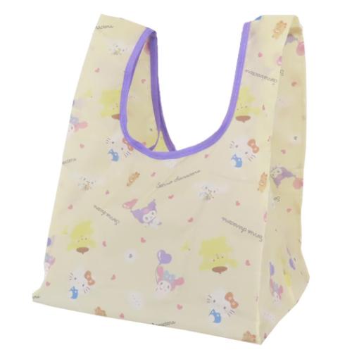Yahoo! Yahoo!ショッピング(ヤフー ショッピング)ショッピングバッグ サンリオキャラクターズ ポケット付きプチエコバッグ サンリオ アイボリー