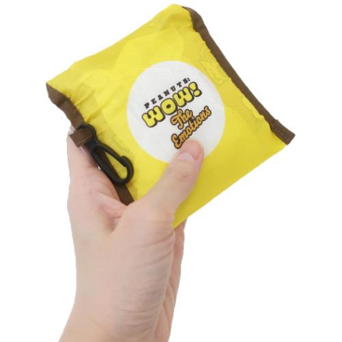 エコバッグ ポケット付きプチランチバッグ フェイス スヌーピー ピーナッツ マルヨシ ショッピングバッグ