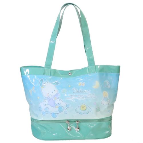 ポチャッコ ポケット付きビニールトート 2層式 プールバッグ サンリオ