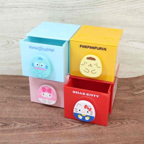 ハローキティ サンリオ スタッキング チェスト レア レトロ 14個セット ハローキティ グッズ 卓上収納 キャラクター スタッキング
