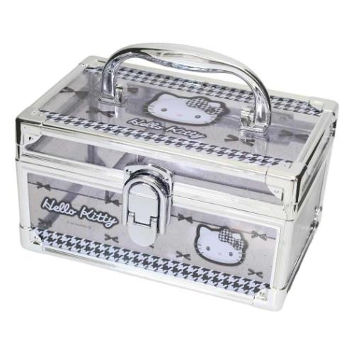 サンリオ Hello Kitty メイクボックス コスメ収納 ブラック ハローキティ バニティケース コスメボックス ブラック サンリオ 爆買