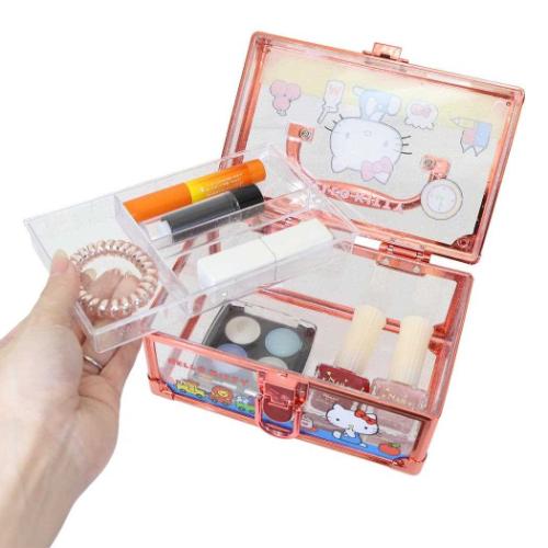 ハローキティ キャラクター コスメボックス バニティケース レッド