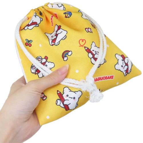 巾着袋 はなまるおばけ 巾着 きんちゃくポーチ サンリオ ホワイト 小物入れ キャラクター
