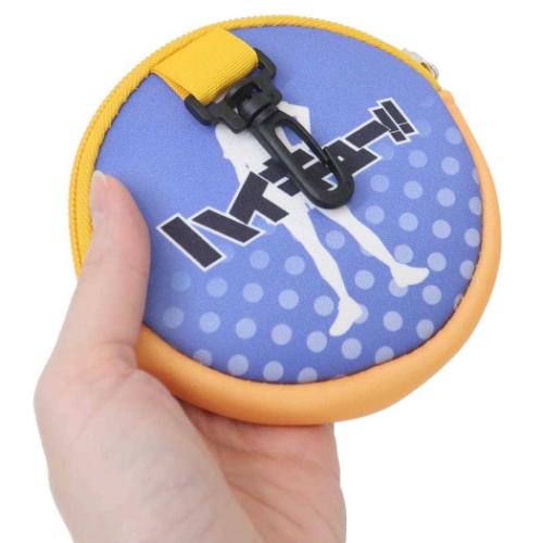 ミニポーチ 丸型カラビナ付きポーチ ネオプレーン ハイキュー！！ 少年ジャンプ 影山飛雄 ケイカンパニー 小物入れ