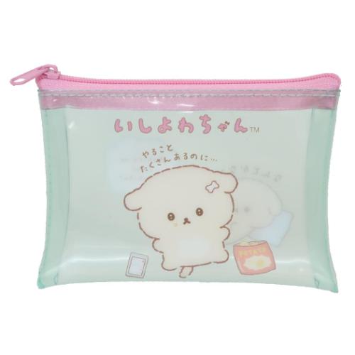 クリアフラットポーチ S いしよわちゃん ミニポーチ サンエックス