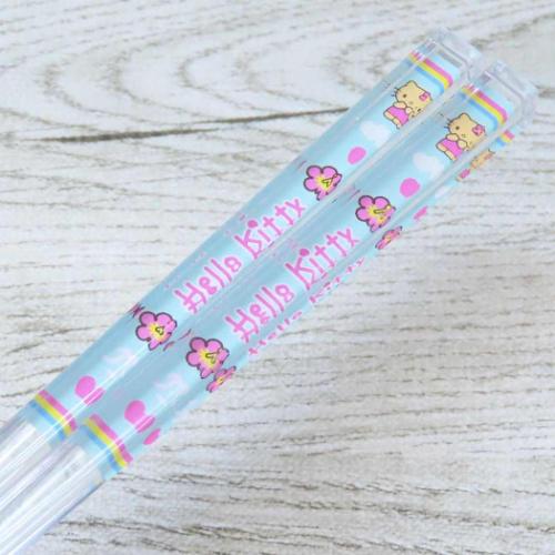 おはし クリア箸 21cm ハローキティ 日焼け サンリオ カトラリー 日本製 キャラクター