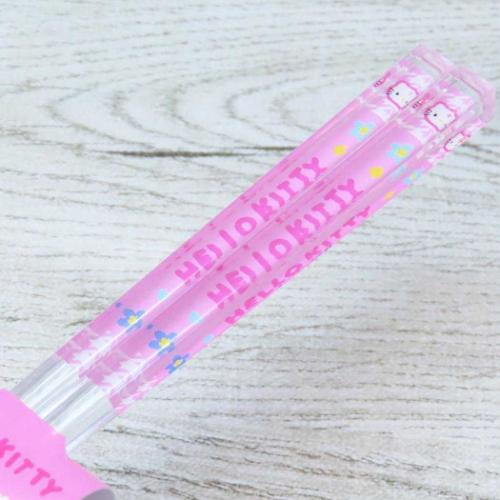 おはし クリア箸 21cm ハローキティ カオハナ サンリオ カトラリー 日本製
