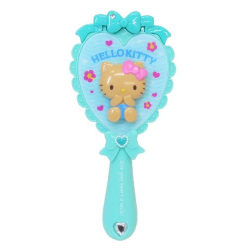 ハローキティ グッズ ブラシ キャラクター ヘアブラシ 日焼け ミント