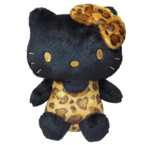 ヒョウ柄ぬいぐるみキャラクター 派手なヒョウ柄キティちゃんでインパクト大！平成ギャル風キティ