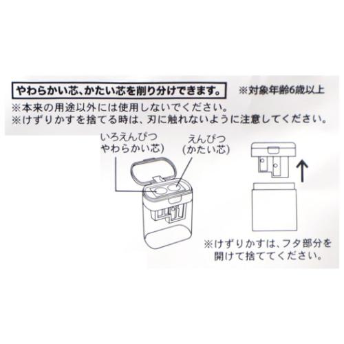 マインクラフト ゲームキャラクター 鉛筆削り ツインえんぴつ削り ウォーデン Minecraft グッズ