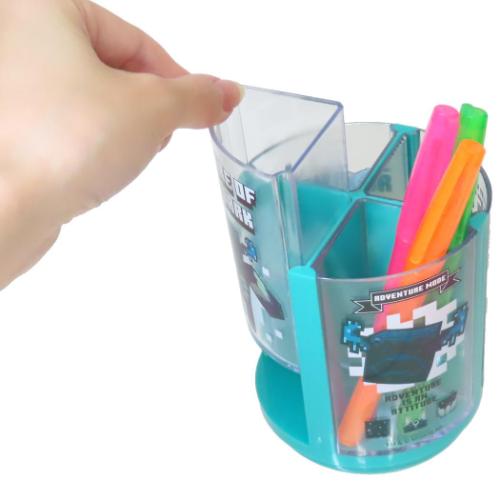 ペン立て 回るペンスタンド ウォーデン マインクラフト Minecraft プレゼント ゲームキャラクター