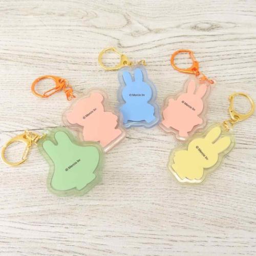 ミッフィー 絵本キャラクター キーリング ぷっくりったいキーホルダー