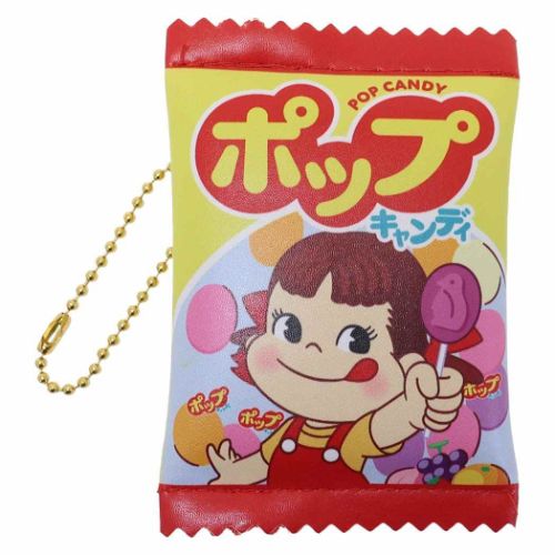 フラットミニポーチ ミニポーチ 不二家のペコちゃん ポップキャンディ ケイカンパニー お菓子パッケージ 小物入れ