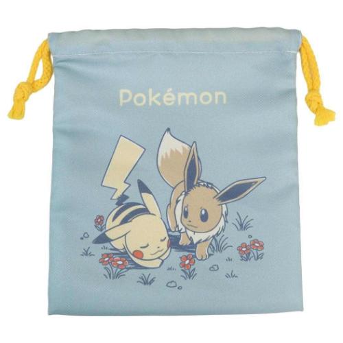巾着 きんちゃくポーチ 巾着袋 ポケットモンスター ポケモン ピカチュウ＆イーブイ 小物入れ キャラクター
