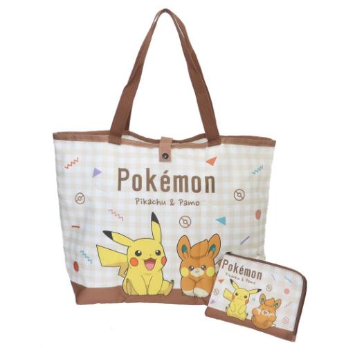 Yahoo! Yahoo!ショッピング(ヤフー ショッピング)ポケットモンスター 折りたたみエコバッグ ポケモン エコバッグ キャラクター ピカチュウ＆パモ