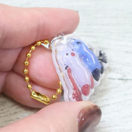 ぷっくりったいプチボールチェーン パペットスンスン キーホルダー