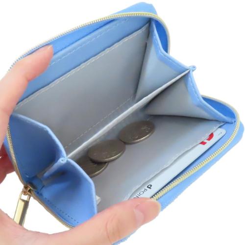 小銭入れ 型押し財布 シナモロール サンリオ カード＆コインケース