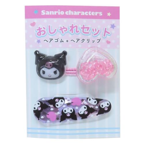 ヘアアクセ おしゃれセット クロミ サンリオ ヘアゴム＆ヘアクリップ ヘアアレンジ 髪留め