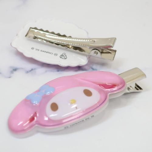 ヘアアクセ ぷっくりったいヘアクリップ 2個セット マイメロディ