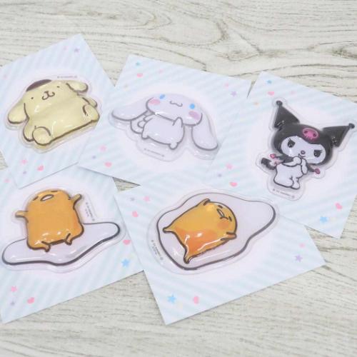 ポムポムプリン グッズ キャラクターステッカー サンリオ キャラクター ぷっくりったいステッカー
