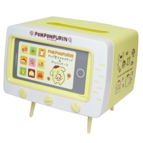 Yahoo! Yahoo!ショッピング(ヤフー ショッピング)ポムポムプリン ティッシュカバー テレビ型スマホスタンド＆ティッシュケース サンリオ ケイカンパニー