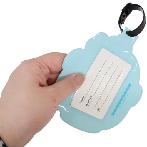 ネームプレート ダイカットPVCケース だるまシリーズ ハンギョドン サンリオ ネームタグ 目印 キャラクター