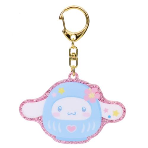 シナモロール キャラクター キーリング キラキラアクリルキーホルダー 