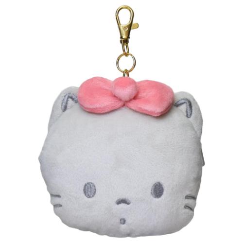 定期入れ リール付きフェイスパスケース サンリオ ニャニィニュニェニョン ぬいぐるみ小銭入れ 小物入れ