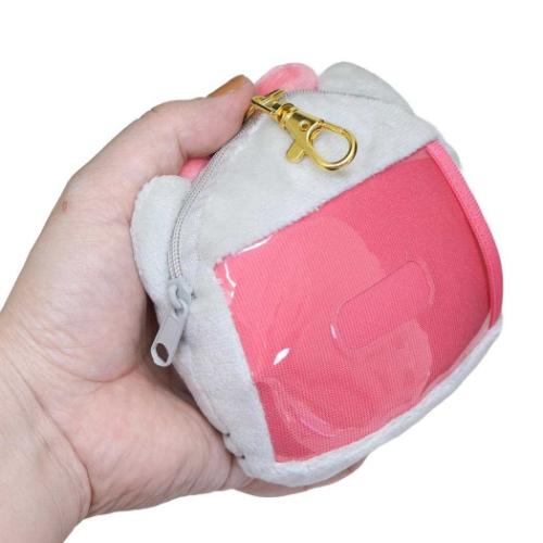 定期入れ リール付きフェイスパスケース サンリオ ニャニィニュニェニョン ぬいぐるみ小銭入れ 小物入れ