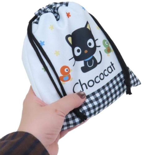 巾着袋 チョコキャット きんちゃくポーチ サンリオ : キャラクターの
