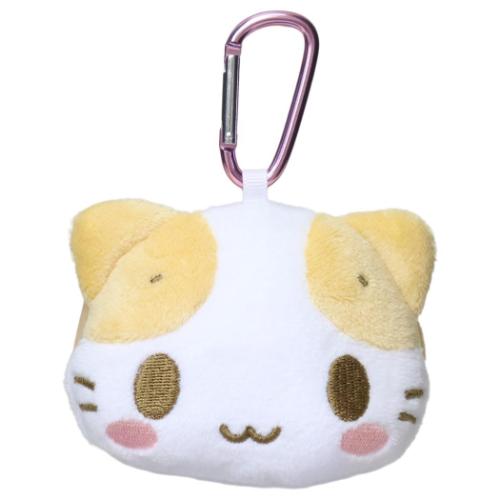 コインケース カラビナ付き小銭入れ サンリオ マシュマロみたいなふわふわにゃんこ かわいい 小物入れ