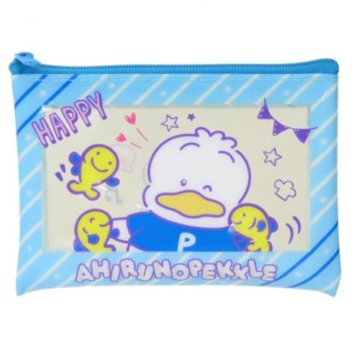 Yahoo! Yahoo!ショッピング(ヤフー ショッピング)ミニポーチ あひるのペックル クリアフラットポーチ S 胸キュンメモリーズ サンリオ