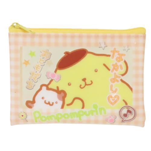Yahoo! Yahoo!ショッピング(ヤフー ショッピング)ポムポムプリン ミニポーチ クリアフラットポーチ S 胸キュンメモリーズ サンリオ